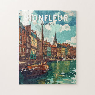 Honfleur France Travel Art Vintage Legpuzzel