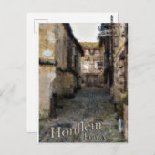 Honfleur schilderij, frankrijk kaart (Voorkant / Achterkant)