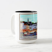 Honfleur, tasse de peinture de la France (Devant gauche)