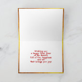 Hong Bao Red Envelope Feestdagen Kaart (Binnen)