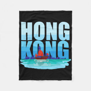 Hong Kong China Hk Liefhebber Rivier Souvenir Vaka Fleece Deken