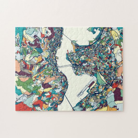 Hong Kong, China Map Legpuzzel (Horizontaal)