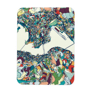 Hong Kong, China Map Magneet