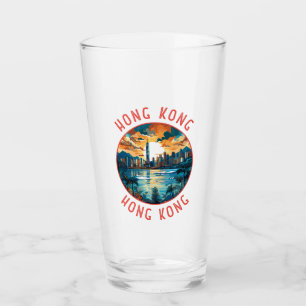 Hong Kong China Retro Noodlijdende Cirkel Glas