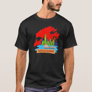 Hong Kong City China souvenir voor mannen vrouwen T-shirt