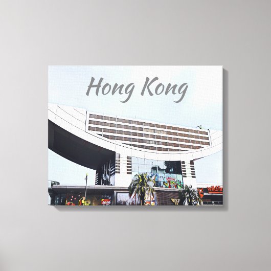 Hong Kong De piek reis Canvas Afdruk (Voorkant)