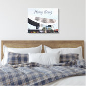 Hong Kong De piek reis Canvas Afdruk (Insitu (Slaapkamer))