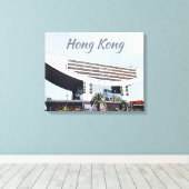 Hong Kong De piek reis Canvas Afdruk (Insitu (Houten vloer))