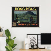 Hong Kong De Riviera van het orient Poster (Thuiskantoor)