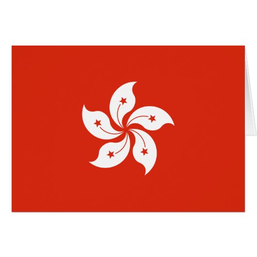 Hong Kong Flag (Voorkant Horizontaal)