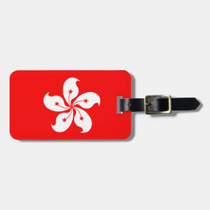 Hong Kong Flag Bagagelabel