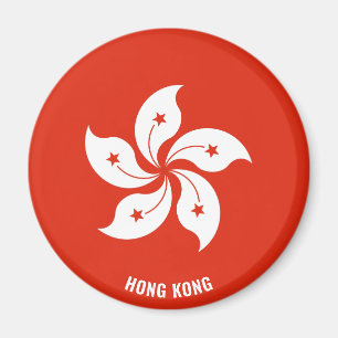 Hong Kong Flag Charming Patriotic Magneet