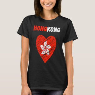 Hong Kong Flag Holiday Hong Kong Heart Hongkonger T-shirt