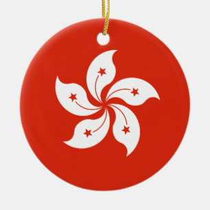 Hong Kong Flag Keramisch Ornament