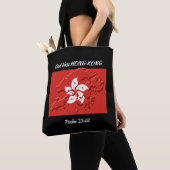 HONG KONG FLAG Patriotic Scripting Custom BLACK Draagtas (Dichtbij)