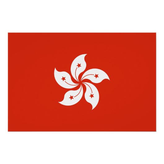 Hong Kong Flag Perfect Poster (Voorkant)