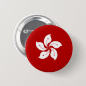 Hong Kong Flag Ronde Button 5,7 Cm (Voorkant /achterkant)