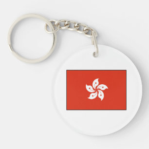 Hong Kong Flag Sleutelhanger