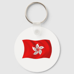 Hong Kong Flag Sleutelhanger