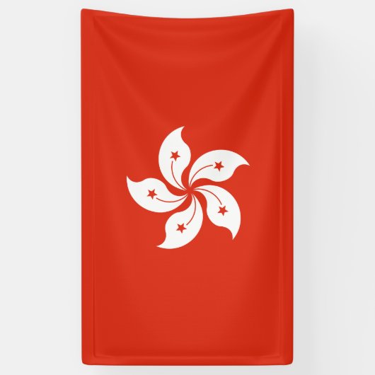 Hong Kong Flag Spandoek (Verticaal)
