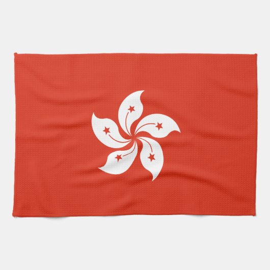 Hong Kong Flag Theedoek (Horizontaal)