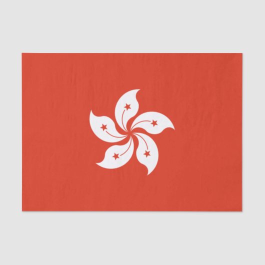 Hong Kong Flag Tissuepapier (Voorkant)