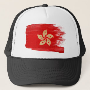 Hong Kong Flag Trucker Hat Trucker Pet