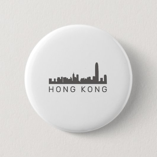 Hong Kong Gift HK Skyline Gift Ronde Button 5,7 Cm (Voorkant)
