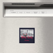 Hong Kong harbor skyline china souvenir Magneet (Insitu (Vaatwasser))