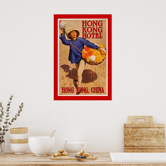 Hong Kong Hotel Poster (Keuken)