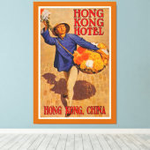 Hong Kong Hotel - XL Canvas Afdruk (Insitu (Houten vloer))