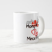 Hong Kong houdt van gehakt taarten (speciale Mok) Extra Grote Beker (Voorkant rechts)