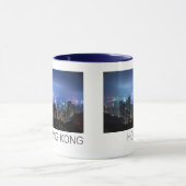 Hong Kong Island Skyline Panorama Night Souvenir Mok (Midden)