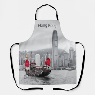 Hong Kong Island Skyline  Panorama Souvenir Schort