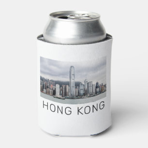 Hong Kong Island Skyline Retro Cityscape Blikjeskoeler