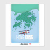 Hong Kong Map Sticker (Vel)