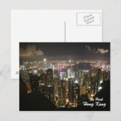 Hong Kong Night Scene, de piek, Briefkaart (Voorkant / Achterkant)