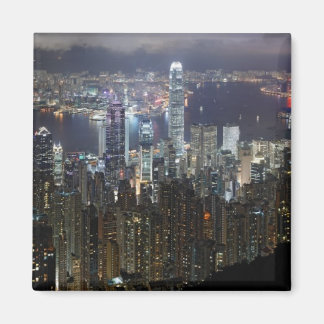 Hong Kong Night Skyline Magneet