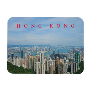 Hong Kong panoramisch uitzicht koelkastmagneet Magneet