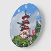 Hong Kong Pearl van de Orient Round Wall Klock Grote Klok (Hoek)