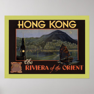 Hong Kong ~ Riviera van de Orient Poster