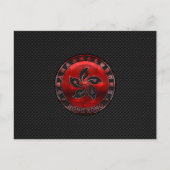Hong Kong Ruby Medallion op de afdruk van koolstof Briefkaart (Voorkant)