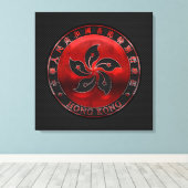 Hong Kong Ruby Orchid Inlay over het afdrukken van (Insitu (Houten vloer))