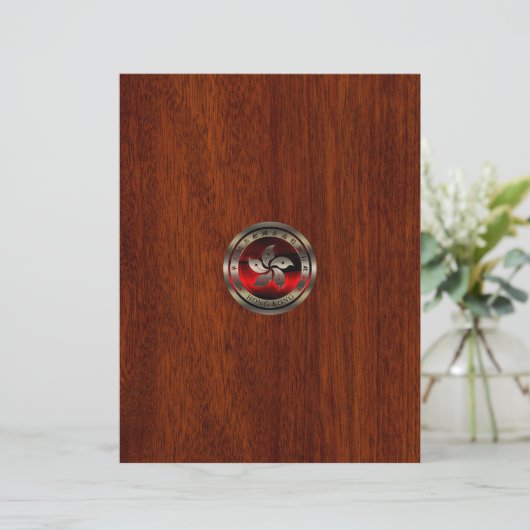 Hong Kong Ruby Seal on Mahogany Print (Staand voorkant)