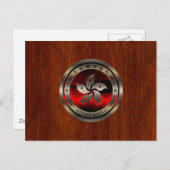 Hong Kong Ruby Seal on Mahogany Print Briefkaart (Voorkant / Achterkant)