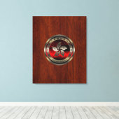 Hong Kong Seal on Mahogany Print (Insitu (Houten vloer))