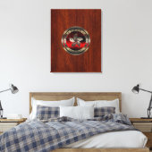Hong Kong Seal on Mahogany Print (Insitu (Slaapkamer))