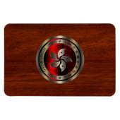 Hong Kong Seal on Mahogany Print Magneet (Horizontaal)