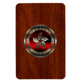 Hong Kong Seal on Mahogany Print Magneet (Verticaal)