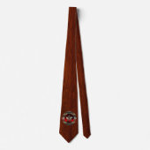 Hong Kong Seal on Mahogany Print Stropdas (Voorkant)
